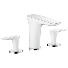Смеситель для раковины (умывальника) hansgrohe PuraVida 15073400 двухрычажный встраиваемый двухцветный белый/хром