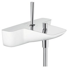 Смеситель для ванны с душем hansgrohe Pura Vida 15472400 однорычажный двухцветный хром/белый