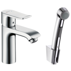 Смеситель для раковины (умывальника) hansgrohe Metris 31285000 однорычажный лейка в комплекте хром