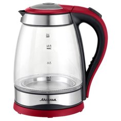 Чайник Аксинья КС-1003/1004, черный/красный