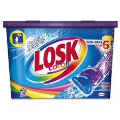 Капсулы Losk Duo-Caps Color, пластиковый контейнер, 18 шт