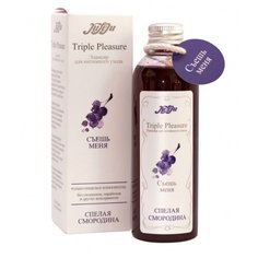 Гель-смазка JuLeJu Эликсир Triple Pleasure "Спелая смородина" - 130 130 г флакон