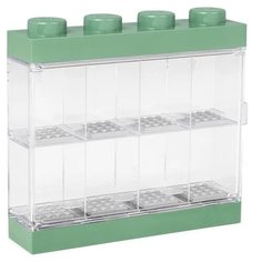 Контейнер LEGO Minifigure display case 8 (4065) зелeный