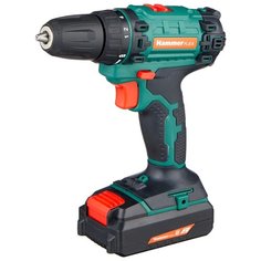 Аккумуляторная дрель-шуруповерт Hammer ACD140Li 31 Н·м зеленый/черный