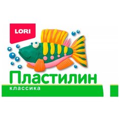 Пластилин LORI Классика, 6 цветов (Пл-015)