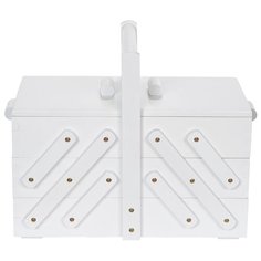 Шкатулка Prym для рукоделия 36х19х28 см белый