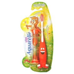 Зубная щетка Aquarelle Kids c песочными часами 3+, оранжевый