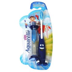 Зубная щетка Aquarelle Kids c песочными часами 3+, синий