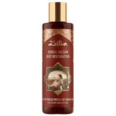 Zeitun бальзам Herbal Deep Restoration для поврежденных волос c протеинами хлопка и оливой, 200 мл Зейтун