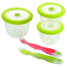 Набор контейнеров Bebe confort 7 предметов салатовый