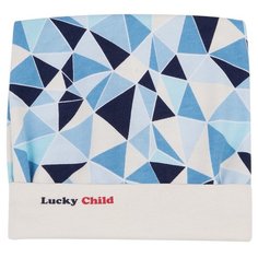 Шапка lucky child размер 38, синий/голубой