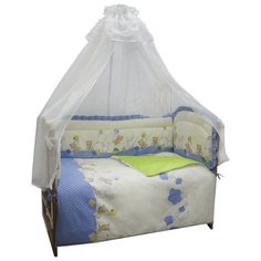 Sonia Kids бортик в кроватку В уютных облачках голубой