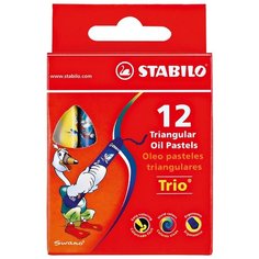 STABILO Пастель масляная Trio 12 цветов (2612)