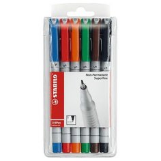 STABILO Набор маркерных ручек OHPen UNIVERSAL, 6 шт. (851/6)
