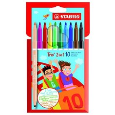 STABILO Фломастеры "Trio" 10 шт. (222/10-01) разноцветные