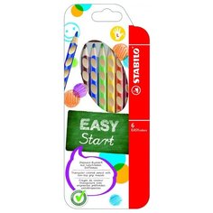 STABILO Цветные карандаши EASY colors 6 цветов (331/6)