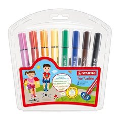 STABILO Фломастеры "Trio Scribbi" 8 шт. (368/8-01) разноцветные