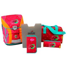 DerDieDas Ранец Ergoflex Vario с наполнением, божья коровка