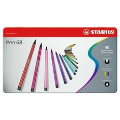 STABILO Фломастеры "Pen 68" 40 шт. (6840-6) разноцветные