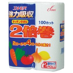 Полотенца бумажные Ellemoi 100 листов, 2 рул.