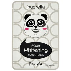 Puorella отбеливающая маска для лица Панда, 23 г