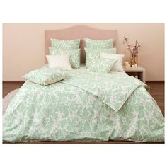 Постельное белье семейное Хлопковый Край Классика Равенна бязь фисташка