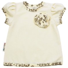 Футболка lucky child размер 22 (68-74), экрю