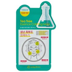 MIJIN Cosmetics тканевая маска Uniquleen Tea Tree Essence Calming Mask с экстрактом чайного дерева, 26 г
