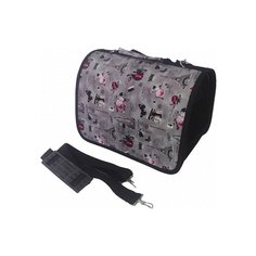 Переноска-сумка для кошек и собак LOORI Z1348 31х20х22 см серый