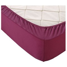 Простыня Текс-Дизайн трикотажная на резинке 180 х 200 марсала