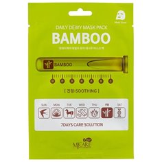 MIJIN Cosmetics тканевая маска Mj Care Daily Dew c экстрактом бамбука, 25 г