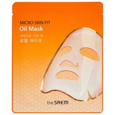The Saem биоцеллюлозная маска Micro Skin Fit Oil Mask с маслом кокоса
