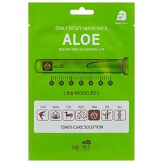MIJIN Cosmetics тканевая маска Mj Care Daily Dew c экстрактом алое, 25 г