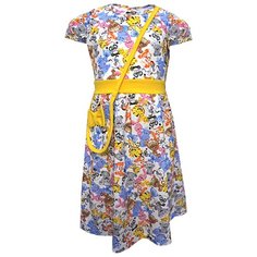 Платье TREND размер 92-52(26), 5003 белый/игрушки/желтый