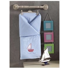 Конверт-одеяло Kidboo Blue Marine 90 см голубой