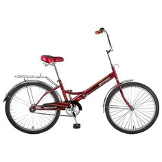 Подростковый городской велосипед Novatrack TG-24 Classic 1 (2017) красный (требует финальной сборки)