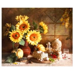 Color Kit Набор для вышивания бисером Натюрморт с подсолнухами