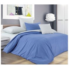 Постельное белье 2-спальное с евро простыней Текс-Дизайн Черничный десерт, перкаль