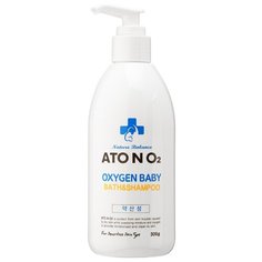 Atono2 Увлажняющий кислородный детский шампунь для мытья головы и тела Oxygen Baby Slightly Acid Bath & Shampoo 300 г