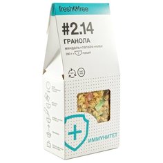 Гранола fresh & free хлопья Миндаль + папайя + киви, коробка, 280 г