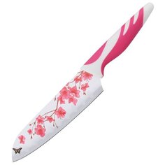 Mallony Нож сантоку MAL-08СP 17,5 см красный / белый