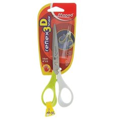 Maped ножницы Reflex 3D Shape для левшей 16см зеленый/белый
