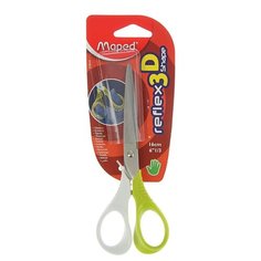 Maped ножницы Reflex 3D Shape 16см белый/зеленый