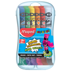 Maped Гуашь ColorPeps 12 цветов х 12 мл, с кистью (810520)