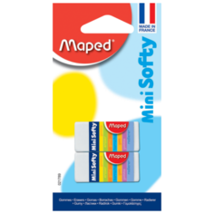 Maped Набор ластиков Mini Softy 2 шт. белый