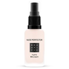 BEAUTIFIC BB крем с гиалуроновой кислотой Nude Perfector 30 мл, оттенок: 01 светлый бежевый