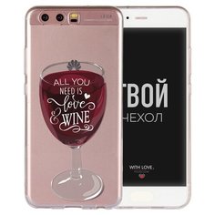 Чехол With Love. Moscow W002729HUA для Huawei P10 бокал