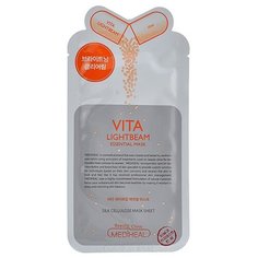 MEDIHEAL Осветляющая маска для лица Vita Lightbeam essential Mask, 25 мл
