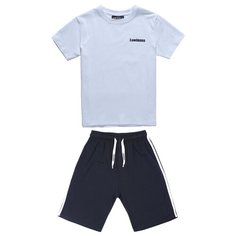 Спортивный костюм Luminoso размер 140, белый/темно-синий