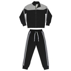 Спортивный костюм Luminoso размер 146, темно-серый меланж/светло-серый меланж